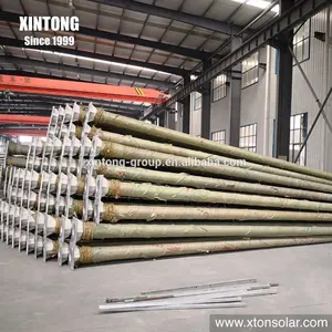 Xintong năng lượng mặt trời LED mạ kẽm ánh sáng đường phố cực đèn bài thép chiếu sáng đường phố cực 10m 12m 20m 25M 30m thép kim loại cực