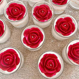 AIKUN <b>Red</b> Rose Valentine's Day Gift Soy Wax Private Label Wedding Scented <b>Candle</b> Gift Set Luxury Highly Scented <b>Candles</b> - Product Image 6
