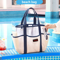Sac de Douche en Maille Respirante à Séchage Rapide, Organisateur de Toilette Portable pour la Gym, la Natation, la Plage et les Voyages
