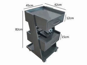 होशे आधुनिक टिकाऊ इस्पात चिकित्सा कैबिनेट 2-दराज पर्यावरण के अनुकूल डिजाइन वाणिज्यिक अस्पताल/क्लिनिक उपयोग उठाया पैनल कुंजी लॉक 3 - Product Image 5