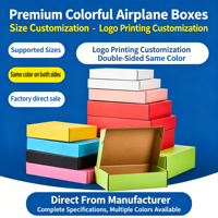 Maßgefertigter Starrer Weißer Schwarzer Flacher Versandkarton Recycelbare Flugbox Wellpappe Sockenbox für Sichere Express-Lieferung Premium