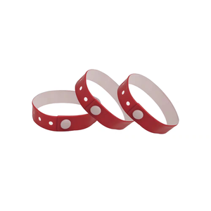 <b>Customizable</b> Vinyl <b>Wristbands</b> for Entertainment Venues Soft Waterproof Eco-Friendly Non-Toxic with Tear off Tab - Product Image 2