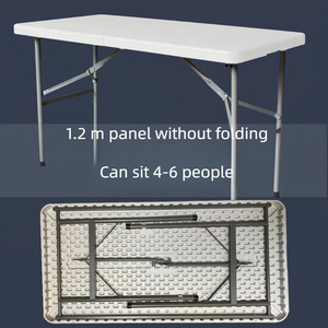 <span class=keywords><strong>Table</strong></span> <span class=keywords><strong>et</strong></span> <span class=keywords><strong>chaise</strong></span> <span class=keywords><strong>pliante</strong></span> en plastique avec pieds pliants en métal Mobilier d'extérieur de plage en plastique bon marché en gros - Product Image 2