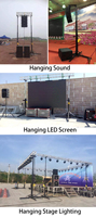 Heavy Duty Stage Light Stand Winch Hand Cranks Light Lift Truss para luces de escenario