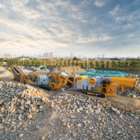 Concasseur à mâchoires mobile sur chenilles 150 TPH, moteur diesel, pour usine de matériaux de construction, concassage de pierres