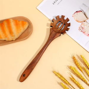 Kitchen Utensils Factory Cooking Long Hand <strong>Pasta</strong> Serving Spoon Acacia Wooden <strong>Pasta</strong> Fork - Product Image 6
