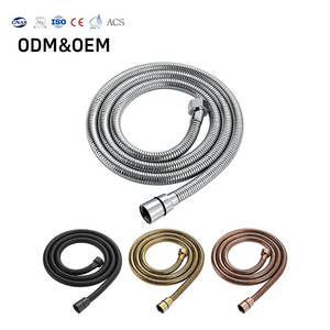 Manguera de Ducha Flexible de Acero Inoxidable de Alta Calidad, Diseño Moderno, Cromada, Extensible, Trenzada, a Prueba de Fugas, Antioxidante, Fácil Instalación - Product Image 1