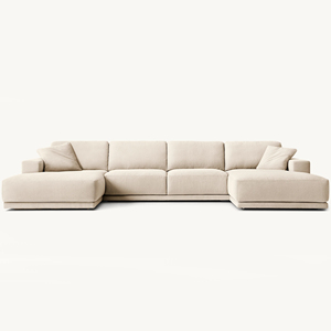 Chaise longue de luxe d'intérieur de haute qualité méticuleusement conçu doux moderne en forme de U canapé meubles de salon - Product Image 2