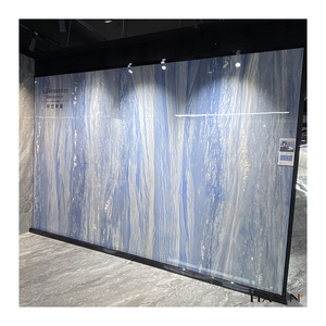 <span class=keywords><strong>Vendita</strong></span> calda piastrelle in marmo porcellanato lucido pietra sinterizzata pavimenti in lastre per sala da pranzo e soggiorno - Product Image 2