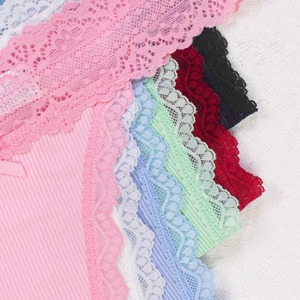 New Women's Underwear Sweet Bow <b>Thong</b> Lace Embroidery Sexy Seamless Underwear for Women Panties - Product Image 5