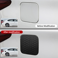 Bisel de la tapa del tanque de combustible de fibra de carbono mate, dimensiones personalizables, sin perforación, embellecedor protector antidecoloración para Infiniti Q50 Q50L