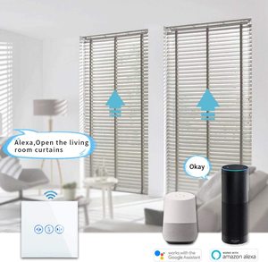 Bingoelec ม่านอัจฉริยะสำหรับหน้าต่างบ้านหน้าต่างแบบสัมผัส2000วัตต์ม้วนชัตเตอร์ได้จาก WiFi - Product Image 4