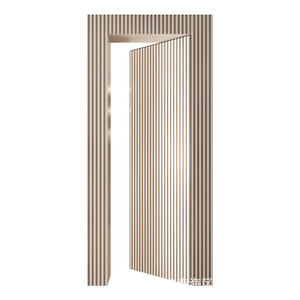 Panel de Pared Interior con Diseño Moderno, Revestimiento de Pared Acanalado Integrado y Móvil, <span class=keywords><strong>Puerta</strong></span> de Dormitorio con Marco Oculto - Product Image 1