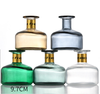Bouteille en verre de diffuseurs de 300ml, bouteille en verre vide de diffuseur de roseau de forme unique