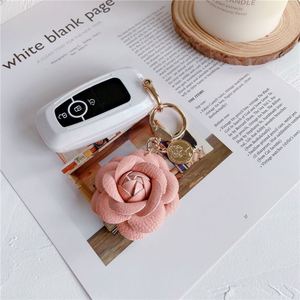 Porte-clés en cuir en forme de rose, breloque de sac, cadeaux de Noël - Product Image 4