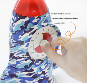 Maytime 60 Minute Rainbow Disk Temporizador visual Alarma silenciosa moderna Estuche protector Herramienta de gestión del tiempo para niños Adultos Cocina - Product Image 2