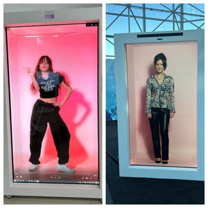Petit grand écran lcd transparent 21.5 32 43 49 pouces lcd 3d écran <span class=keywords><strong>publicitaire</strong></span> vitrine hologramme - Product Image 3