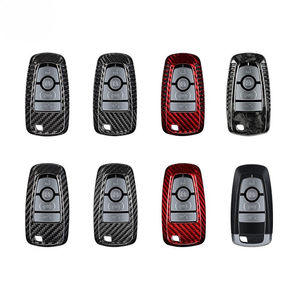 Étui pour clé de voiture en fibre de carbone adapté à Ford Edge Focus ST ECOSPORT Expedition Explorer F-150 Raptor F-250-F-550 Fusion Mustang Ranger - Product Image 5