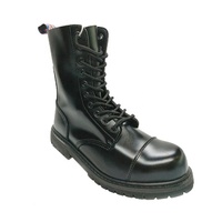 Goodyear-botas de seguridad de cuero genuino para hombre, calzado de trabajo con puntera compuesta, de cuero genuino