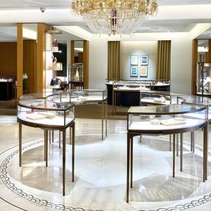 Gabinete de MDF de diseño moderno de alta calidad para relojes y joyas Vitrina de vidrio al por mayor personalizada para uso en centros comerciales y hoteles - Product Image 1