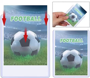 En gros, protège-cartes Top Loader semi-rigides transparents en PVC pour cartes photo, personnalisés en usine - Product Image 3