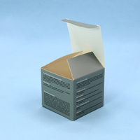 Boîte en carton pliable et recyclable avec logo personnalisé en relief, 12 x 12 x 6, emballage cosmétique pour crème pour le visage