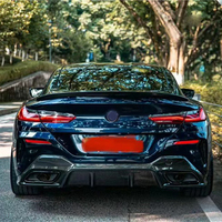 Kit de carrosserie de diffuseur arrière en fibre de carbone 3D pour BMW Série 8 G14 G15 G16 2019