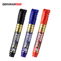 Marqueur permanent pour tissu Genvana, encre imperméable rechargeable, 3 couleurs, pointe de 2 mm, matériau PLA