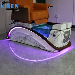 KISEN Wholesale Plumbing Foot Spa Salon Equipment Pedicure Chair Kneading Massage Foot Spa Pedicure <b>Extension</b> <b>Nail</b> Chair Sofa - Product Image 4