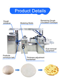 Linea Automatica per Produzione di Pane Pita e Tortilla in Acciaio Inox, Prezzo di <span class=keywords><strong>Fabbrica</strong></span>, Nuova per Uso Ristorante, Impastatrice per <span class=keywords><strong>Pizza</strong></span> - Product Image 5