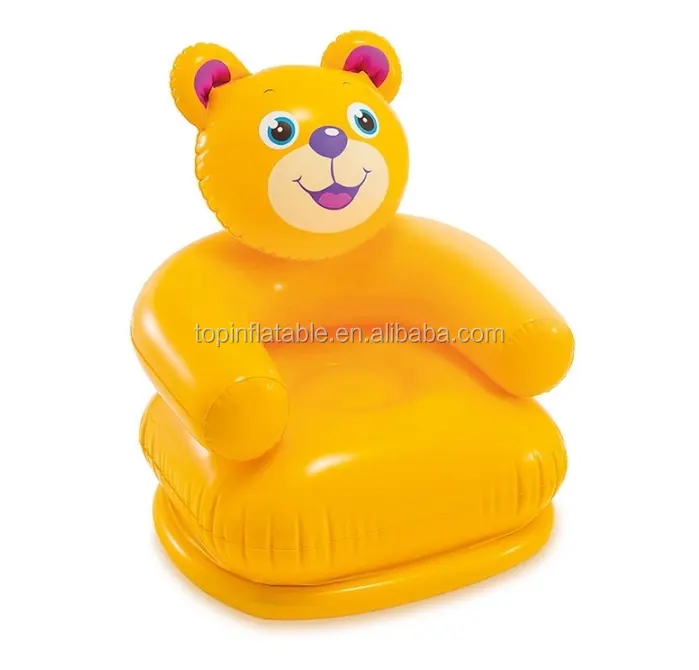 Custom Bear design inflatable kids air Chair Sofa seat for children