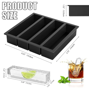 Moules à glaçons en silicone 2026 les plus vendus avec démoulage facile pour whisky et beurre - Product Image 2