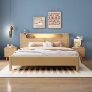 Oferta Especial: Cama de Madera Sólida de Lujo con Almacenamiento Integrado para Dormitorio - Product Image 4