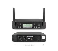 Sistema de Micrófono Inalámbrico Dinámico de Mano Rayco GLXD24 con 2 Unidades de Micrófono con Cancelación de Ruido para Escenarios, Iglesias, Bodas y Fiestas