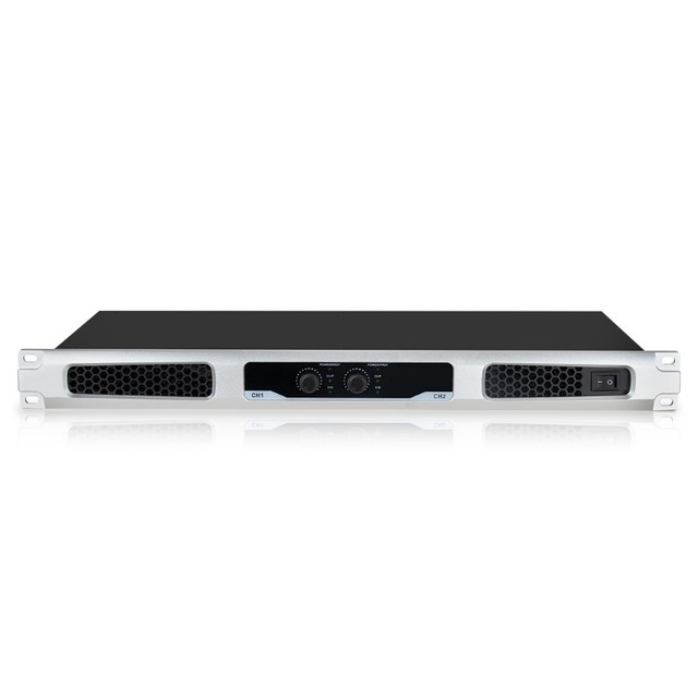 2 Channel Power Amplifier Professional Digital Power Amplifier Thin and Lightweight with Cooling Fan for Home Theater Sound Bar