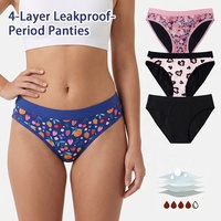 Celana Dalam Anti Bocor Desain Khusus Cetak Motif, Tidak Perlu Pembalut, Celana Dalam Anti Bocor Tipis Berbahan Katun untuk Wanita dan Remaja Putri