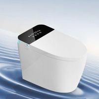 Toilette intelligente multifonctionnelle entièrement automatique avec siège chauffant et télécommande, commande vocale électrique