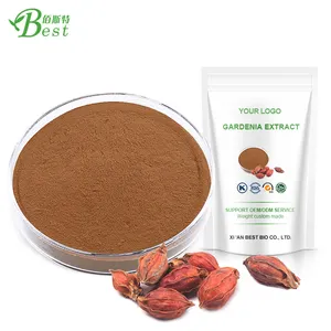 High quality cape jasmine fruit extract/gardenia extract powder/gardenia powder 10:1