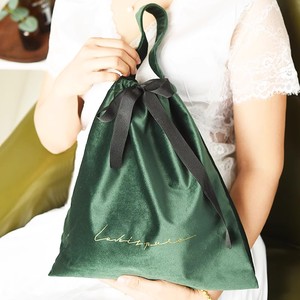 Bolsa de terciopelo con impresión de logotipo personalizado bolsa de terciopelo bolsa con cordón bolsas de regalo de tela de embalaje - Product Image 4