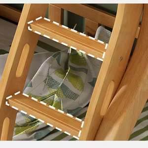 OEM y ODM litera doble para niños con colchón muebles de dormitorio de madera maciza para la escuela y el hogar diseño tradicional - Product Image 3
