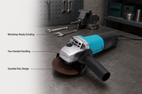 Meuleuse d'angle professionnelle personnalisable de qualité industrielle 100 mm 220 V avec interrupteur à palette, fabriquée en Chine