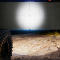 Projecteur de travail LED 20W, faisceau spot carré de 2,85 pouces, blanc ambre, IP67, 10-30V DC, 1315lm, pour camion, SUV, tout-terrain, conduite, 12V 24V, jaune