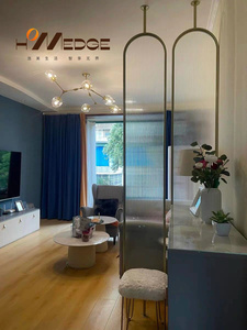 Gabinete de partición moderno Gabinete de porche de entrada impermeable Partición Puerta opuesta Crema Pantalla de puerta de viento Gabinete de partición - Product Image 6