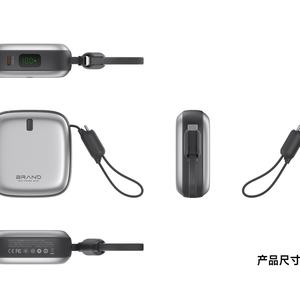 Mini batería portátil de 10000mAh y 38.5W con carga rápida inalámbrica y por cable para reloj y teléfono. - Product Image 6