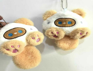 Lindos llaveros de peluche de dibujos animados en 3D, juguetes de animales de peluche suaves para niños, regalo de 10 cm - Product Image 1
