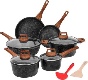 ESLITE <span class=keywords><strong>Leben</strong></span>-Olla antiadherente para sopa de 5 cuartos de galón, con revestimiento de piedra de granito, tapa ecológica de estilo clásico al por mayor - Product Image 1