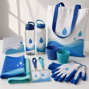 Kit de Estación de Hidratación Personalizado al por Mayor, OEM ODM, Paquete de Apoyo para Eventos Deportivos con Botellas, Toallas Refrigerantes, Vasos de Silicona y Guantes - Product Image 1