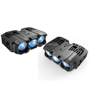 ไฟ LED 3 เลนส์ 200w สำหรับติดตั้งกระจังหน้ารถยนต์ ไฟเสริมภายนอกรถยนต์ ไฟขับขี่สำหรับรถยนต์และมอเตอร์ไซค์ ไฟสูง-ต่ำ - Product Image 1