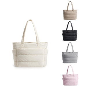 2026 <strong>Teacher</strong> Laptop Tote <strong>Bag</strong> Puffer Work Tote Handbag Large Quilted Travel Tote Shoulder <strong>Bag</strong> with Zipper - Product Image 5