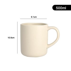 Wholesale Waved Design 500Ml <strong>Large</strong> Capacity White Porcelain Coffee Ceramic Mug Diner Mugs <strong>Cups</strong> <strong>for</strong> <strong>Tea</strong> Latte Cappuccino Milk - Product Image 6
